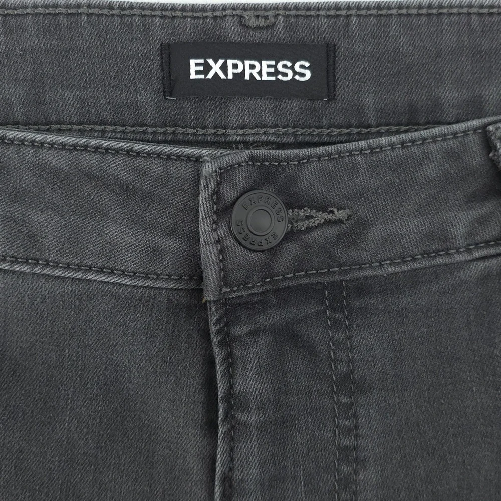 Express Mens Jeans Conscious Edit Hyper Stretch 34x32 Grey Slim Fit Denim